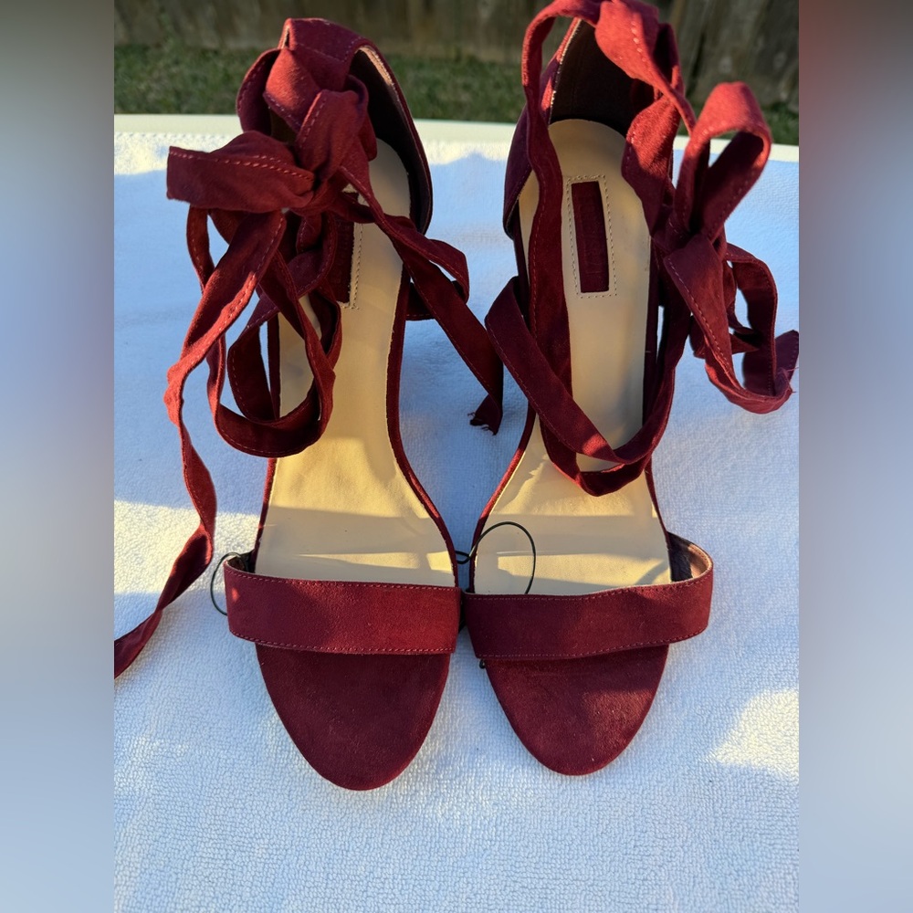 Forever 21 Burgundy Women's Wedge Heels